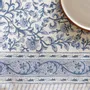 Linge de table textile - Nappes coton imprimées au tampon de bois - MAISON LILO