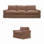 Sofas for hospitalities & contracts - Big Mamma Mocha Mousse| Sofa and Armchair - CREARTE COLLECTIONS
