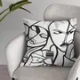 Coussins textile - Coussin décoratif White Elongi  60 x 60 - Design by BRASS - ARTDECORIS