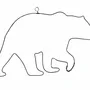 Other wall decoration - Wire Wall Decoration\" Bear\” - to pin - Wall Jewelry - BIJOUX DE MUR