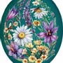 Cadeaux - œufs de Pâques 15 cm 'Floral Couture' - NESTLER GMBH FEINKARTONAGEN