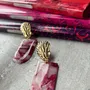 Jewelry - JANELLE raspberry shell earrings - LES TRÉSORS DE CIA