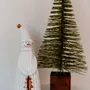Décorations pour tables de Noël - Bonhomme de neige blanc et doré en céramique - WE LOVE SEASONS