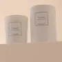 Candles - Vanilla scented candle white glass 6,40oz 100% vegetable wax - TANDEM FRAGRANCES