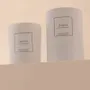 Bougies - Bougie Ambre verre blanc 180g - Cire 100% végétale - TANDEM FRAGRANCES