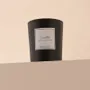 Candles - Vanilla scented candle black glass - 6,40oz 100% vegetable wax - TANDEM FRAGRANCES