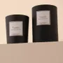 Candles - Vanilla scented candle black glass - 6,40oz 100% vegetable wax - TANDEM FRAGRANCES