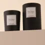 Bougies - Bougie Thé blanc verre noir 180g - Cire 100% végétale - TANDEM FRAGRANCES