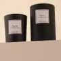 Candles - Fig leaf scented candle black glass - 6,40oz 100% vegetable wax - TANDEM FRAGRANCES