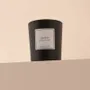 Candles - Amber scented candle black glass - 6,40oz 100% vegetable wax - TANDEM FRAGRANCES