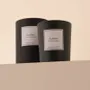 Candles - Amber scented candle black glass - 6,40oz 100% vegetable wax - TANDEM FRAGRANCES