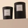 Bougies - Bougie Cèdre verre noir 180g - Cire 100% végétale - TANDEM FRAGRANCES