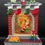 Other Christmas decorations - Christmas LED Fireplace Scene – Santa & Child with Music - BLUE STAR B.V.
