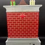 Other Christmas decorations - Christmas LED Fireplace Scene – Santa & Child with Music - BLUE STAR B.V.