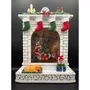 Other Christmas decorations - Christmas LED Fireplace Scene – Santa Delivering Gifts - BLUE STAR B.V.