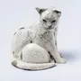 Decorative objects - Raku ceramic cat - YUFTEN