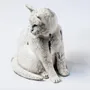 Decorative objects - Raku ceramic cat - YUFTEN