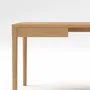 Office furniture and storage - FRONT – Minimalist Work Desk in Oak Wood  200x100 - MOR