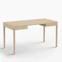 Office furniture and storage - FRONT –  Minimalist Work Desk in Ash Wood  140x70 - MOR