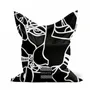 Lawn armchairs - Black Koseka outdoor/indoor bean bag - Design by BRASS - ARTDECORIS