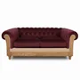 Sofas for hospitalities & contracts - Chesterfield Essence Bordeaux  |Sofa and armchair - CREARTE COLLECTIONS