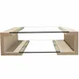 Coffee tables - MANILA Coffee Table in Natural Travertine Marble and Glass - MEDDEL