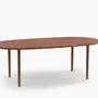 Mobilier et rangements pour bureau - CAST — Table de salle à manger ovale minimaliste en bois de noyer - MOR