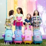 Bags and backpacks - oddBi Happy Check LED Lighting Trolley Backpack - ODDBI