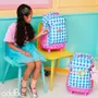 Bags and backpacks - oddBi Happy Check LED Lighting Trolley Backpack - ODDBI