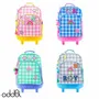 Bags and backpacks - oddBi Happy Check LED Lighting Trolley Backpack - ODDBI