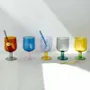 Wine accessories - TWO TONE WINE GLASS - AMABRO