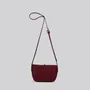 Sacs et cabas - Jay - Petit sac à bandoulière en cuir en merlot grainé - MIMI BERRY