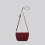 Sacs et cabas - Jay - Petit sac à bandoulière en cuir en merlot grainé - MIMI BERRY