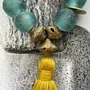 Sculptures, statuettes and miniatures - Recycled glass prayer bead sculpture - STUDIO JULIA ATLAS
