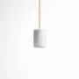 Ceiling lights - BULB - Minimalist Cylinder Ceiling Lamp in Glass with Colored Cabel - MOR