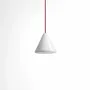 Suspensions - BULB - Petit plafonnier conique en verre avec câble personnalisable - MOR