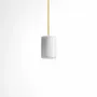Hanging lights - BULB - Small Cylinder Ceiling Lamp in Glass with Customizable Cable - MOR