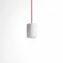 Hanging lights - BULB - Small Cylinder Ceiling Lamp in Glass with Customizable Cable - MOR