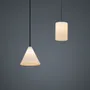 Hanging lights - BULB - Small Cylinder Ceiling Lamp in Glass with Customizable Cable - MOR