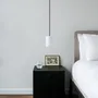 Hanging lights - BULB - Small Cylinder Ceiling Lamp in Glass with Customizable Cable - MOR