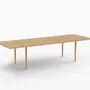 Tables Salle à Manger - CAST — Table de salle à manger extensible minimaliste en bois de chêne - MOR