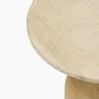 Tables basses - PESO — Table d'appoint ronde minimaliste en pierre calcaire, petite - MOR