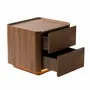Night tables - Walnut bedside table with lighting - ANGEL CERDÁ