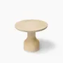 Coffee tables - PESO– Minimalist Round Side Table in Limestone, Medium - MOR