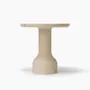 Coffee tables - PESO– Minimalist Round Side Table in Limestone, Large - MOR