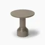 Coffee tables - PESO– Minimalist Round Side Table in Limestone, Large - MOR