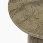 Tables basses - PESO — Table d'appoint ronde en pierre calcaire, taille moyenne - MOR