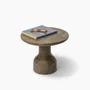Tables basses - PESO — Table d'appoint ronde en pierre calcaire, taille moyenne - MOR