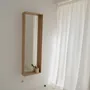 Mirrors - CAMPO – Minimalist Wall Mirror in Oak Wood, Large - MOR
