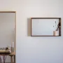 Miroirs - CAMPO — Miroir mural minimaliste en bois de frêne, taille moyenne - MOR